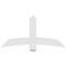 Ekena Millwork Bellingham Architectural Grade PVC Gable Bracket, 60"W x 30"H x 6"D x 6"F, 12/12 Pitch GBP060X30X0606BEL00 - alternate 5